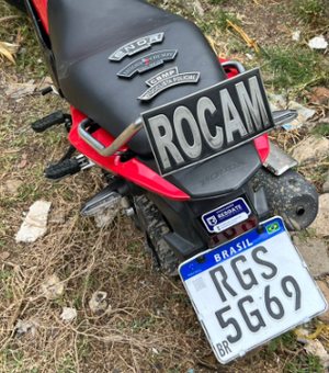 Rocam encontra moto abandonada com queixa de roubo ou furto durante rondas em Arapiraca