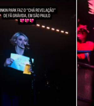 Linkin Park faz chá revelação de fã grávida no meio do show em SP