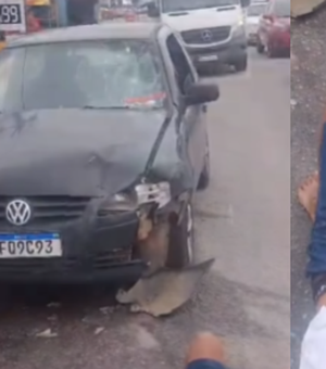 Colisão entre carro e moto deixa ferido com fratura exposta na Cidade Universitária