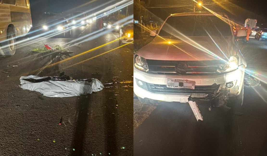 Adolescente morre em acidente entre motocicleta e caminhonete na AL-115, em Arapiraca