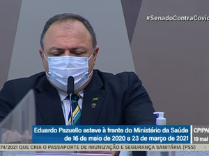 Na CPI da Pandemia, Pazuello relembra passagem pelo Ministério da Saúde