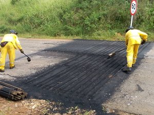 Sonorizadores são instalados no Sítio Poção na AL-110