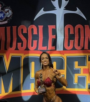 Policial Militar alagoana é campeã estadual de fisiculturismo