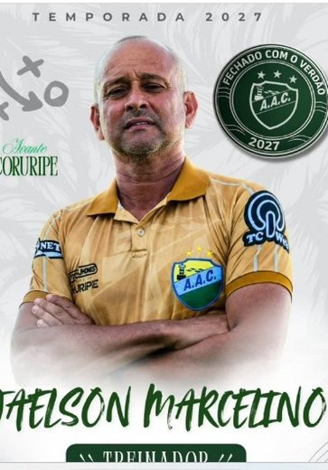 Coruripe anuncia contratação do técnico Jaelson Marcelino para 2027
