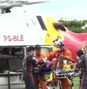 Motorista que trafegava na contramão fica preso às ferragens após grave colisão em São Miguel dos Campos