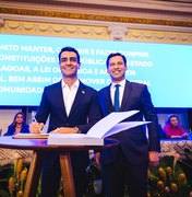 'Expectativa é investir R$ 1,5 bilhão em 2025', diz JHC ao tomar posse em 2º mandato como prefeito de Maceió