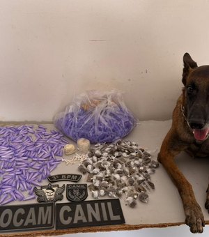 Polícia apreende cocaína, crack e maconha em Arapiraca