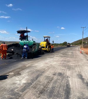 Obras na rodovia que liga BR-316 a cidade de Igaci avançam