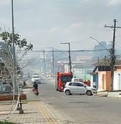 Incêndio em vegetação é contido pelo Corpo de Bombeiros em Limoeiro de Anadia