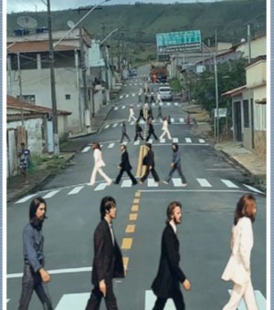 Foto de rua com 11 faixas de pedestres vira montagem com Beatles e viraliza na internet em MG