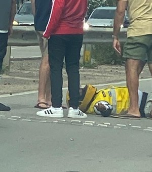 Agente do Ronda no Bairro é vítima de acidente na Ponte Divaldo Suruagy