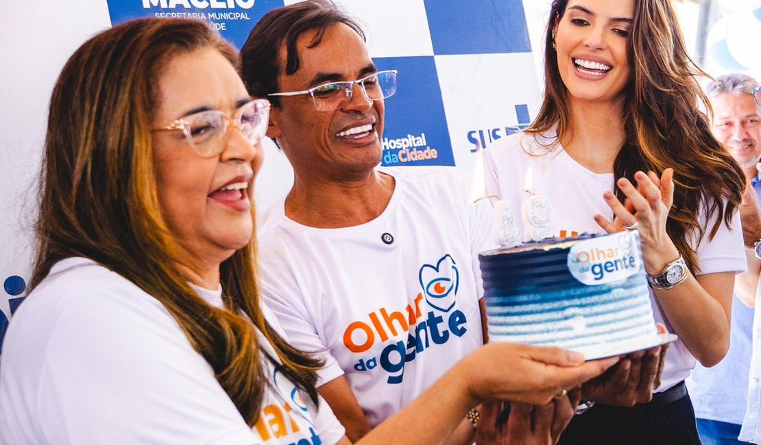 Primeira-dama de Maceió comemora número histórico de cirurgias de catarata do Programa Olhar da Gente