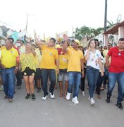 David Pedrosa reúne multidão em caminhada na cidade de Porto Calvo