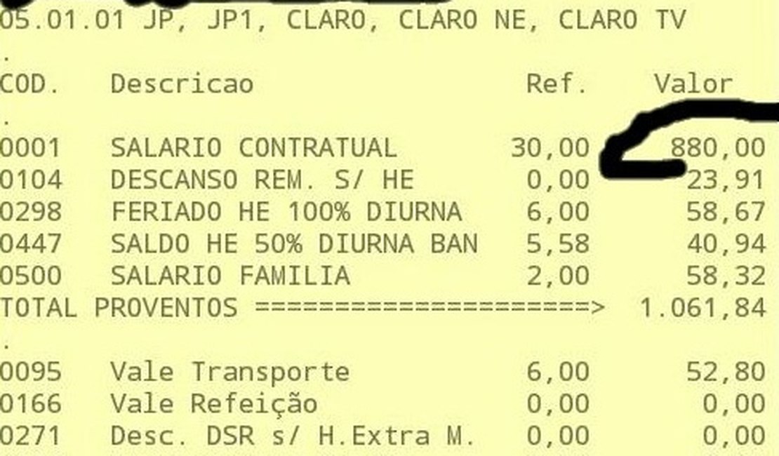 Funcionários da AeC na Paraíba recebem mínimo