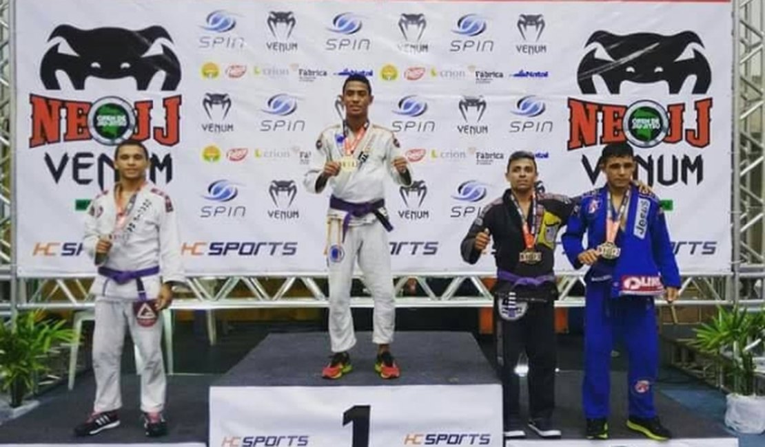 Atleta alagoano é campeão no Nordeste Open de Jiu-Jitsu