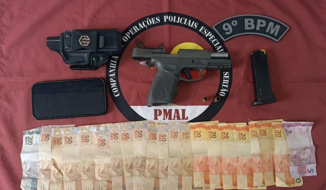 Homem é preso pela PM após efetuar disparos na ponte que liga Alagoas e Sergipe