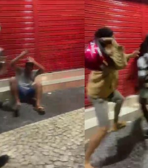 Dupla tenta furtar moto e é detida e agredida por motoboys no Centro de Arapiraca