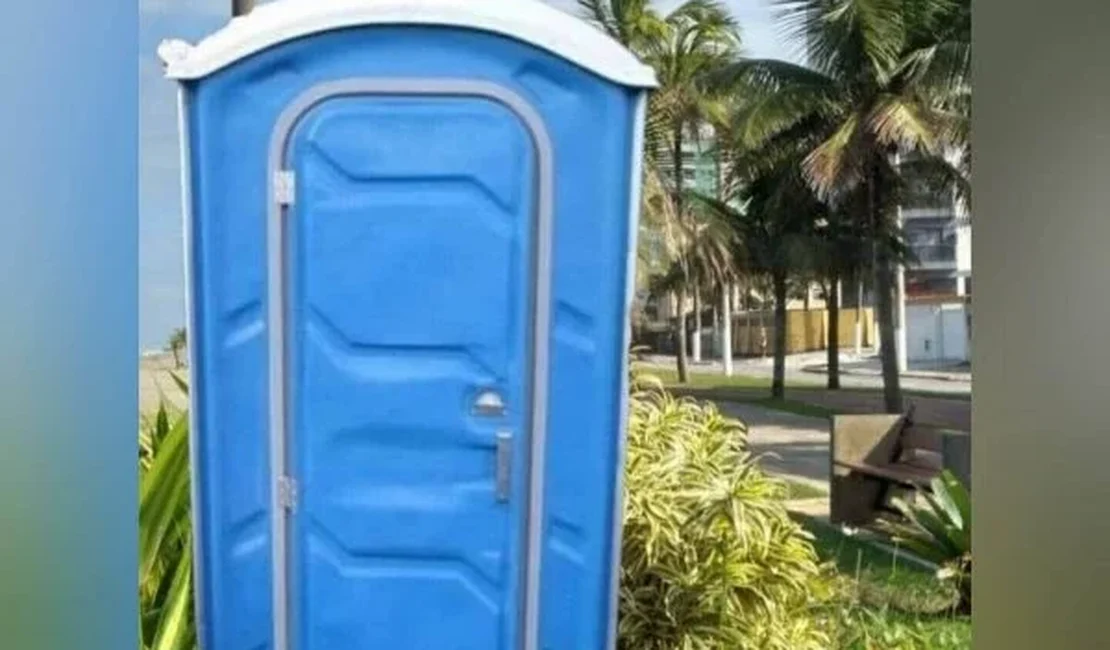 Homem é preso por furtar banheiro químico para usar como “motel” em SP