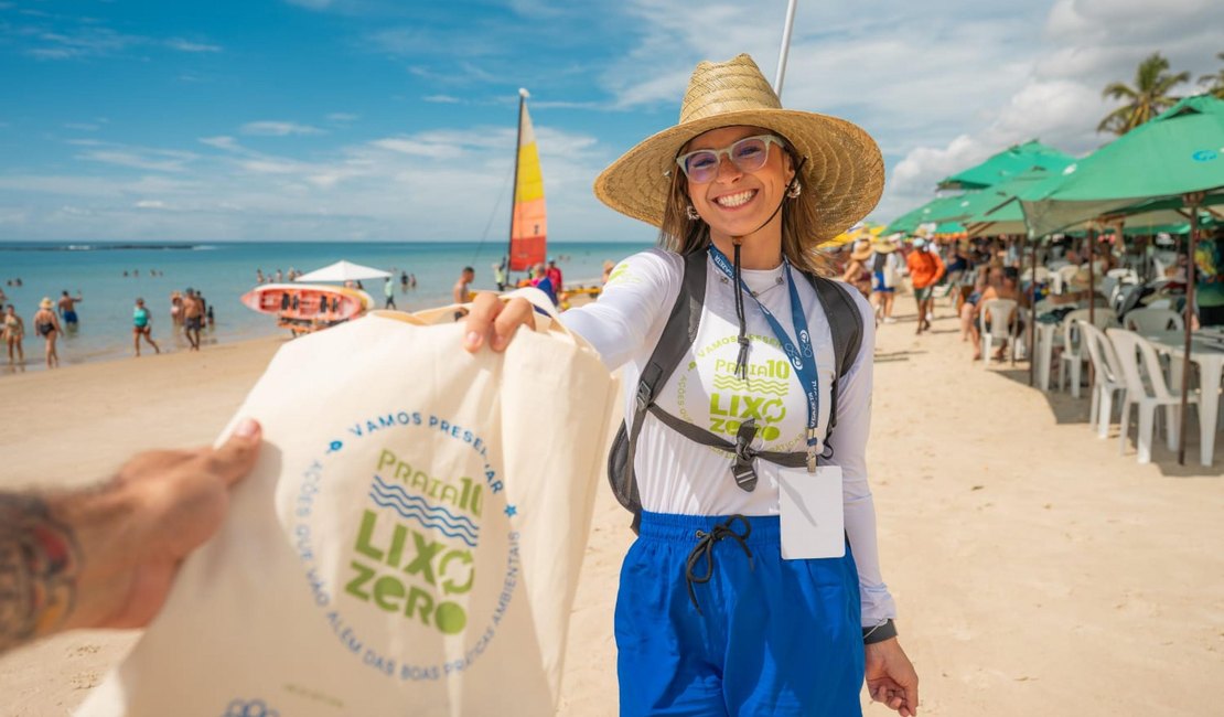 Governo de Alagoas participa de atividade socioambiental na Praia do Francês