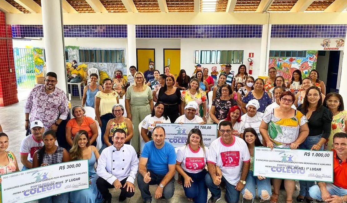 Porto Real do Colégio promove formação para merendeiras da rede municipal