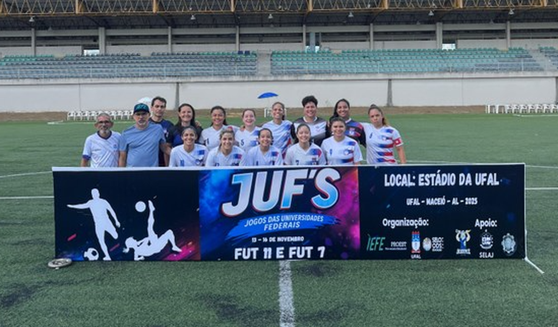Futebol feminino da Ufal brilha e garante o primeiro e segundo lugares nos JUFs