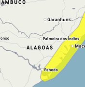 Inmet renova alerta de chuvas para 36 municípios de Alagoas