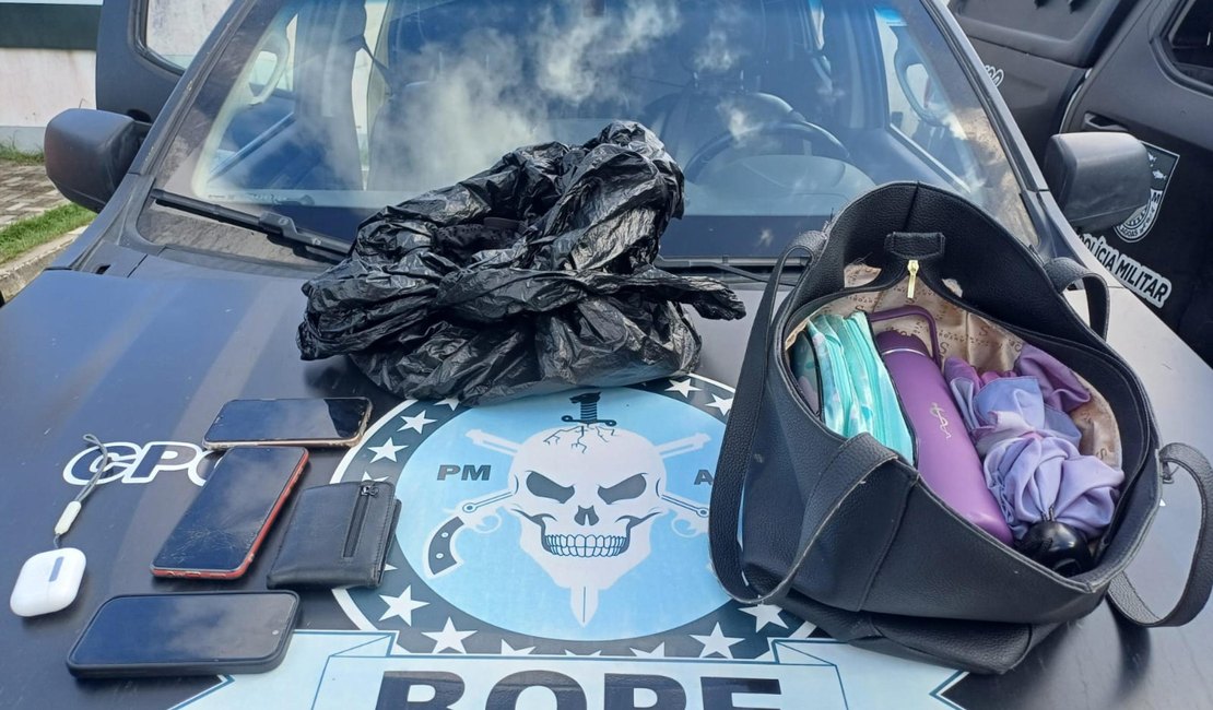 Bope prende suspeito com aparelhos eletrônicos roubados na Grota do Moreira