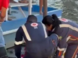 Moradora de Barra de Santo Antônio é atendida pelo Samu após queda de ponte