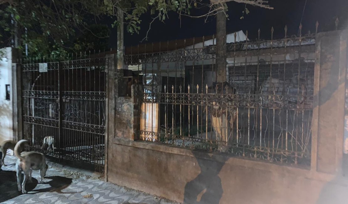Moradores denunciam cães abandonados em residência na Avenida Norte, em Arapiraca
