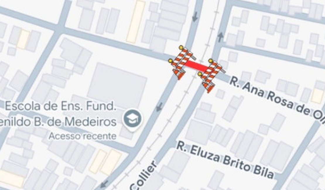 Interdição para obras do VLT é alterada e começa nesta quarta em Arapiraca