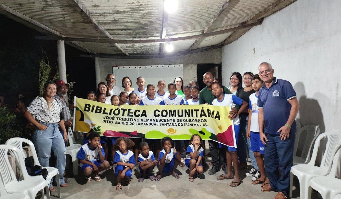 Comunidade quilombola de Santana do Ipanema recebe Biblioteca Comunitária do governo estadual