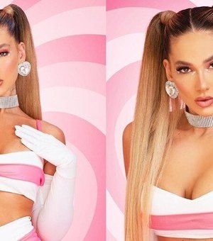 Virginia Fonseca escolhe look no estilo Barbie ousada para o último dia de Carnaval