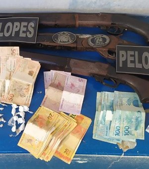 Polícia prende suspeito e apreende armas, munições e drogas em Girau do Ponciano