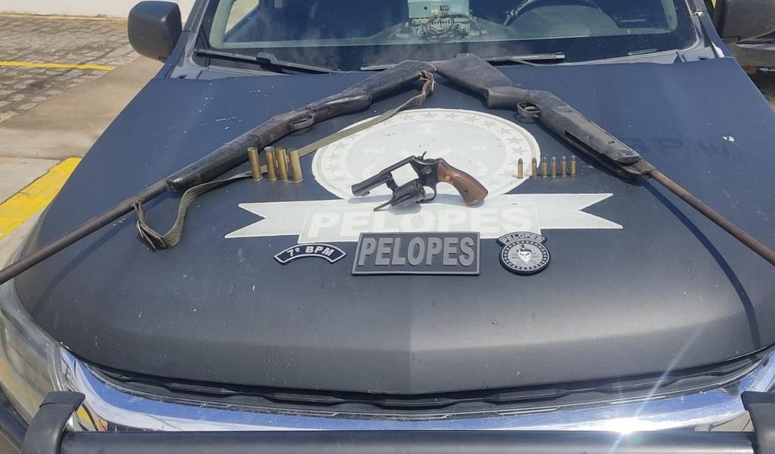 Polícia Militar de Alagoas retira 26 armas de fogo das ruas em uma semana