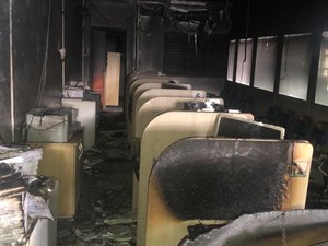 Suposto incêndio criminoso atinge sede do Bolsa Família em Arapiraca