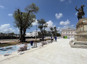 Revitalização da Praça Marechal Deodoro, em Maceió, entra na reta final