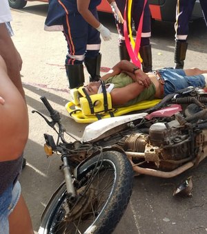 Motociclista com sinais de embriaguez colide na traseira de veículo na AL-115