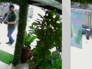Imagens mostram o mesmo suspeito cometendo outro assalto na parte baixa de Maceió