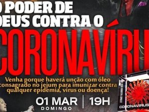 Igreja evangélica que promete 'imunização' contra coronavírus pode ser enquadrada por charlatanismo, diz MP