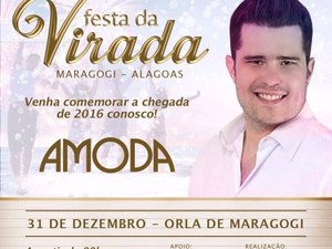 Réveillon de Maragogi terá trio elétrico e banda Amoda