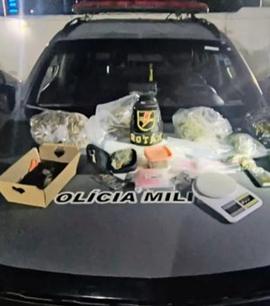 Casal é preso com haxixe, maconha e ecstasy dentro de casa no bairro de Jacarecica