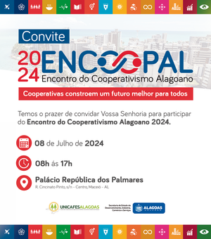 Encontro do Cooperativismo Alagoano  acontece no dia 8 de julho