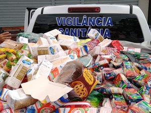 Vigilância Sanitária apreende 600kg de alimentos impróprios para consumo