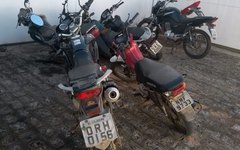 Motos roubadas pelo grupo no Povoado de Cajueiro