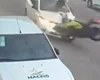 Motociclista é arremessado após bater de frente com carro no São Jorge