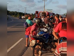 Motoqueiro fica ferido ao sofrer acidente em Maragogi