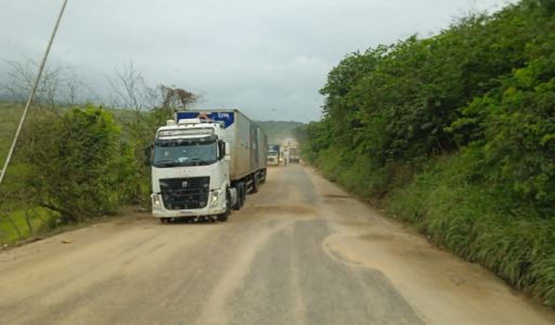 [Vídeo] Motorista faz vídeo e reclama que DER escolhe trechos de rodovia para fazer manutenção