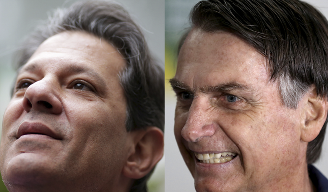 Bolsonaro tem 59% das intenções de voto; Haddad, 41%, diz BTG/FSB