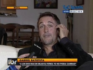 Batistuta pensou em amputar as pernas