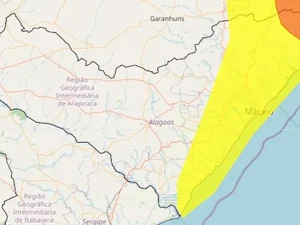 Sete municípios da Região Norte estão em alerta de chuvas